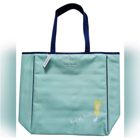 kate spade Handbags - Clinique x Kate Spade Mint Green Tote Bag